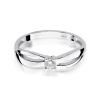 Pierścionek W0248 Diament 0,10ct białe złoto