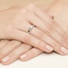 Pierścionek W0249 Diament 0,10ct białe złoto
