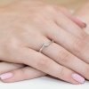 Pierścionek W0262 Diament 0,15ct białe złoto