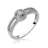 Pierścionek W0272 Diament 0,10ct białe złoto