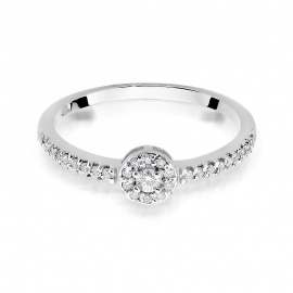 Pierścionek W0273 Diament 0,05ct białe złoto
