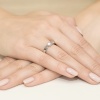 Pierścionek W0278 Diament 0,15ct białe złoto