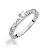 Pierścionek W0288 Diament 0,20ct białe złoto