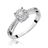 Pierścionek W0302 Diament 0,08ct białe złoto