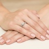 Pierścionek W0302 Diament 0,08ct białe złoto