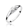 Pierścionek W0331 Diament 0,10ct białe złoto