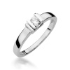 Pierścionek W0343 Diament 0,10ct białe złoto