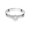 Pierścionek W0365 Diament 0,15ct białe złoto