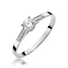 Pierścionek W0399 Diament 0,15ct białe złoto