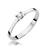 Pierścionek W0407 Diament 0,09ct białe złoto