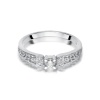 Pierścionek W0411 Diament 0,10ct białe złoto