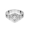 Pierścionek W0412 Diament 0,10ct białe złoto