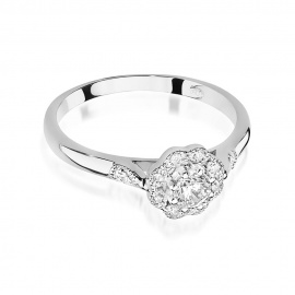 Pierścionek W0434 Diament 0,23ct białe złoto