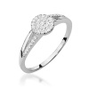 Pierścionek W0437 z diamentami białe złoto