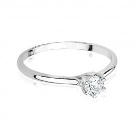 Pierścionek W0499 Diament 0,20ct białe złoto