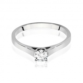 Pierścionek W0526 Diament 0,40ct białe złoto