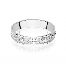 Pierścionek W0580 Diament 0,0086ct białe złoto
