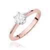 Pierścionek W0220B Diament 0,50ct różowe złoto