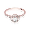 Pierścionek W0551 Diament 0,50ct różowe złoto