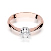 Pierścionek W0036 Diament 0,23ct różowe złoto