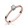 Pierścionek W0047 Diament 0,10ct różowe złoto