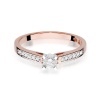 Pierścionek W0052 Diament 0,30ct różowe złoto