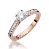 Pierścionek W0052 Diament 0,50ct różowe złoto