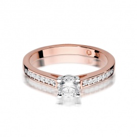 Pierścionek W0052 Diament 0,50ct różowe złoto