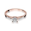 Pierścionek W0055 Diament 0,04ct różowe złoto