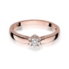 Pierścionek W0061 Diament 0,10ct różowe złoto