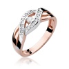 Pierścionek W0083 Diament 0,05ct różowe złoto