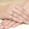 Pierścionek W0083 Diament 0,05ct różowe złoto