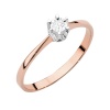 Pierścionek W0111T Diament 0,03ct różowe złoto