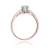 Pierścionek W0133 Diament 0,15ct różowe złoto
