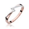 Pierścionek W0137 Diament 0,04ct różowe złoto
