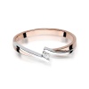 Pierścionek W0137 Diament 0,04ct różowe złoto