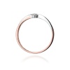 Pierścionek W0137 Diament 0,04ct różowe złoto