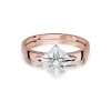 Pierścionek W0155 Diament 0,12ct różowe złoto