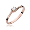 Pierścionek W0163 Diament 0,10ct różowe złoto