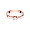 Pierścionek W0163 Diament 0,10ct różowe złoto