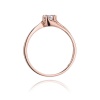 Pierścionek W0163 Diament 0,10ct różowe złoto