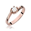 Pierścionek W0163 Diament 0,30ct różowe złoto