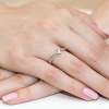 Pierścionek W0177 Diament 0,13ct różowe złoto