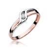 Pierścionek W0178 Diament 0,04ct różowe złoto