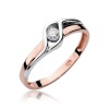 Pierścionek W0178 Diament 0,10ct różowe złoto