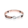 Pierścionek W0181 Diament 0,04ct różowe złoto