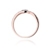 Pierścionek W0184 Diament 0,17ct różowe złoto