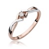 Pierścionek W0190 Diament 0,04ct różowe złoto