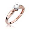 Pierścionek W0197 Diament 0,24ct różowe złoto