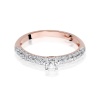 Pierścionek W0200 Diament 0,15ct różowe złoto